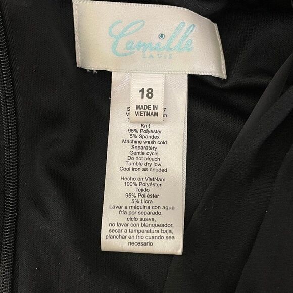 Evening Special Occasion Tea Length Dress | Camille La Vie | Women's 18 - Picture 15 of 16